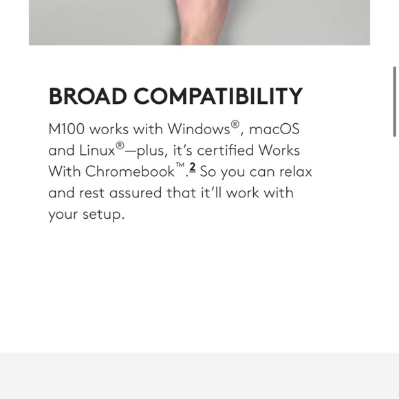 LOGITECH M100 Full-Size Corded Electronic Computer Mouse - Picture 10 of 10